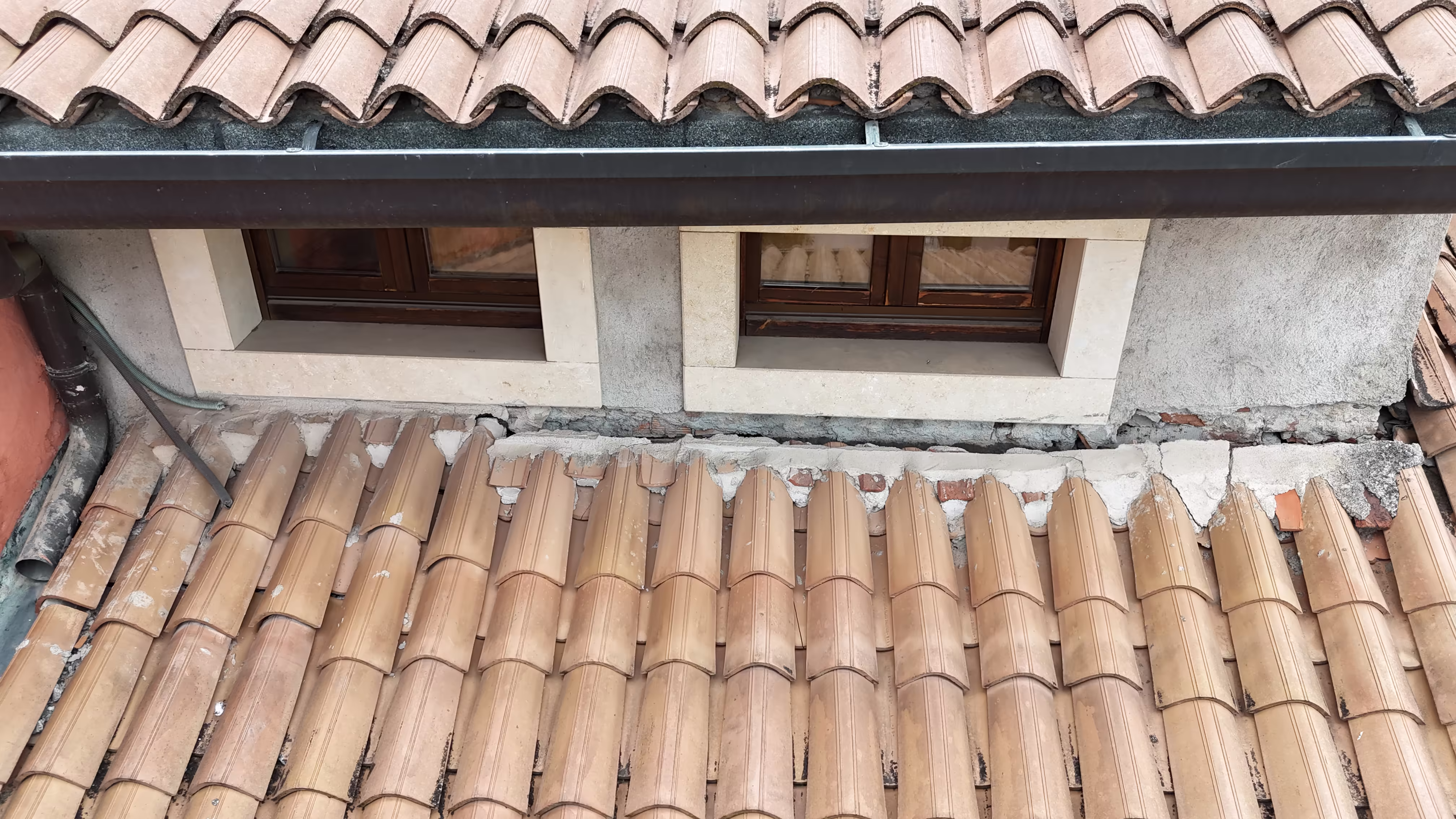 Rilevazione tetto con drone a Verona